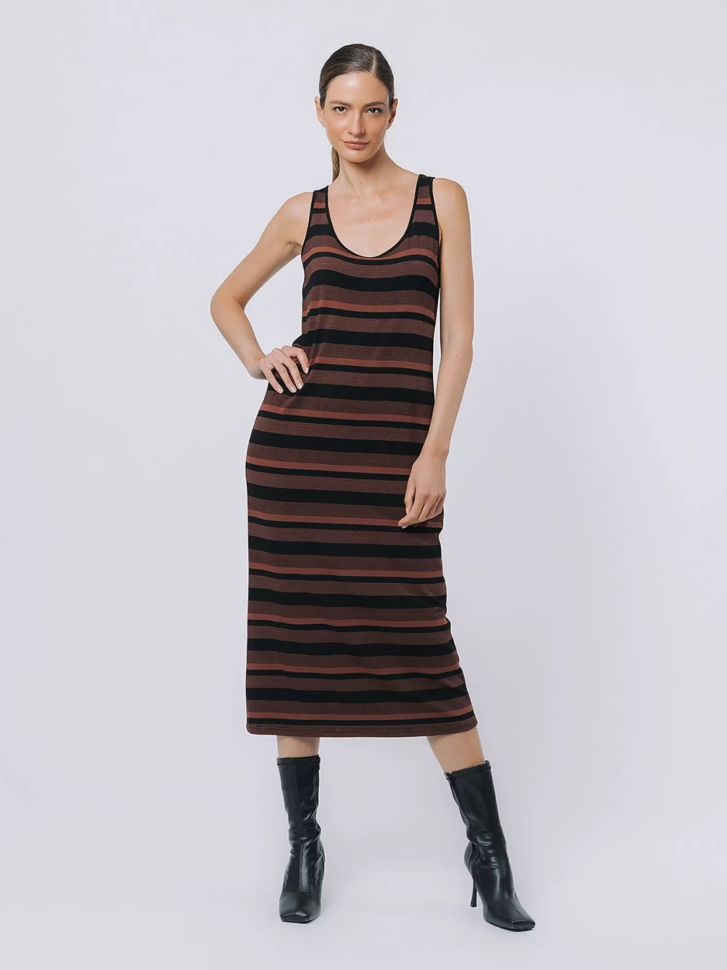 Abito Canotta A Righe Multicolor | Martino Midali Sale