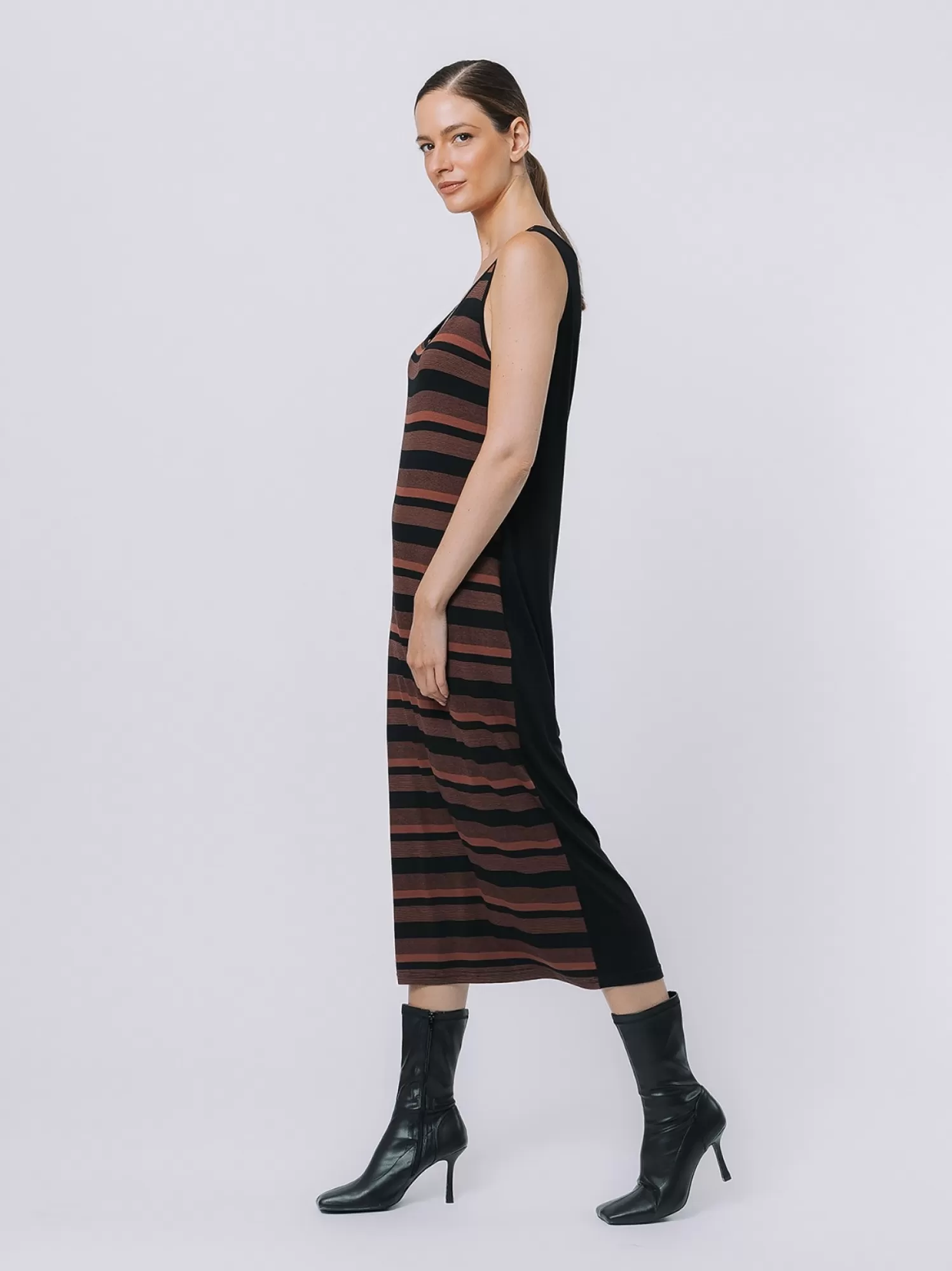 Abito Canotta A Righe Multicolor | Martino Midali Sale