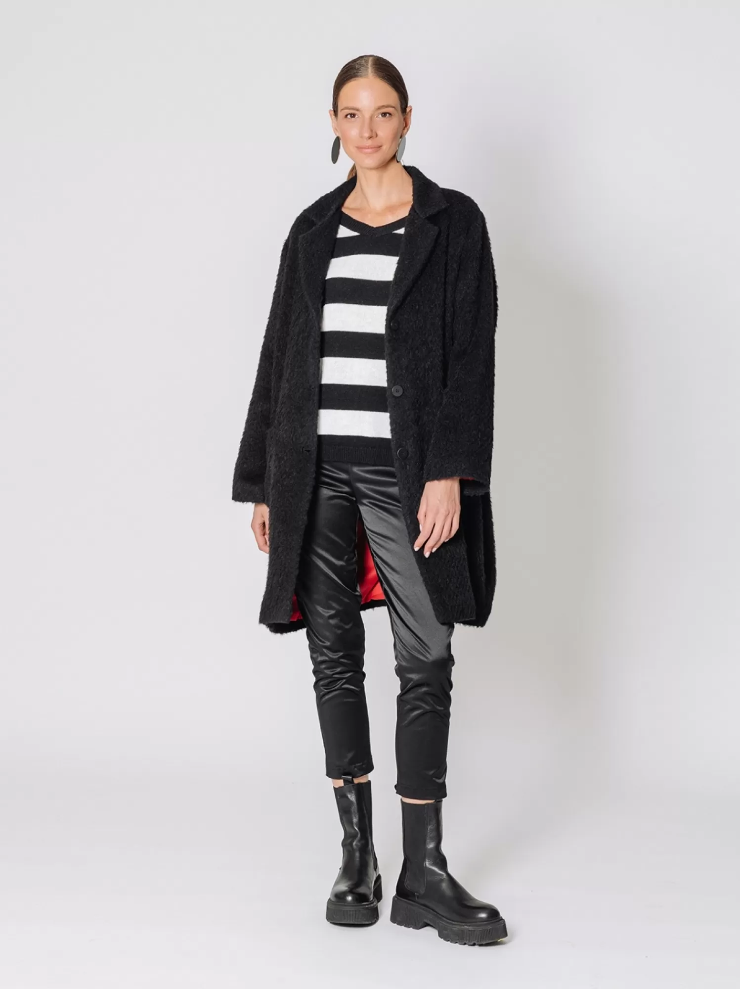 Cappotto Monopetto A Pelo Lungo | Martino Midali Flash Sale