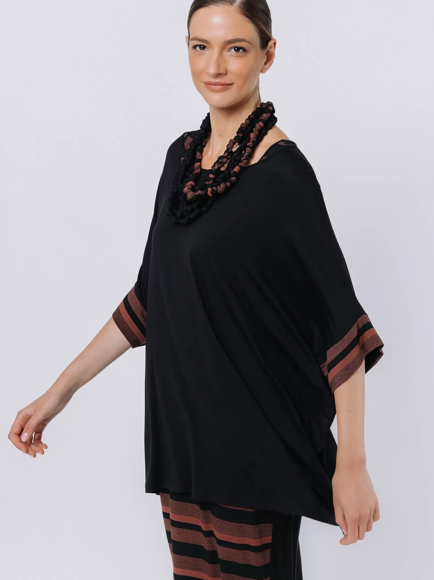 Maxi T-Shirt A Scatola Con Inserto Multicolor | Martino Midali Store