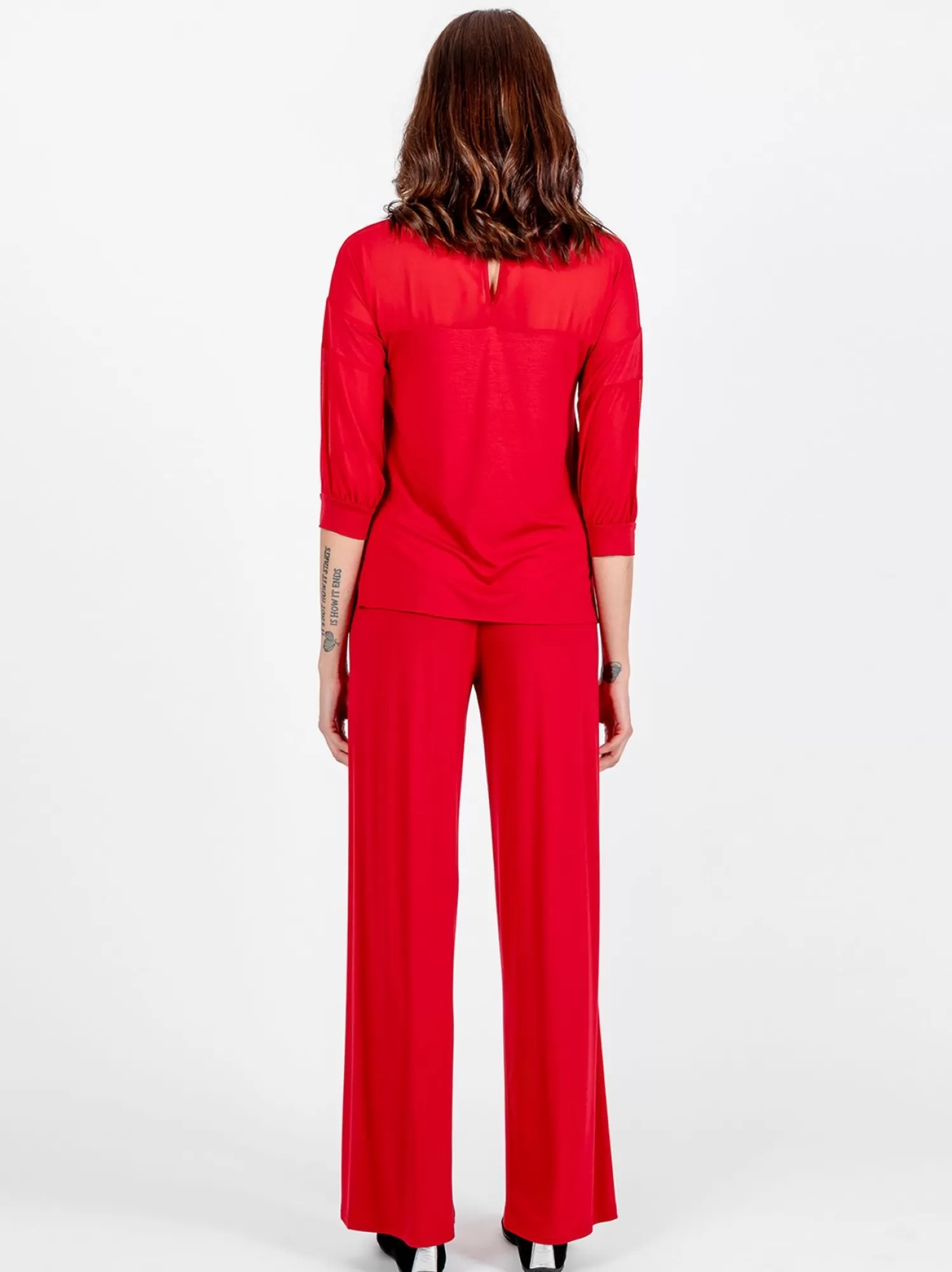 T-Shirt Con Dettagli Chiffon | Martino Midali Clearance