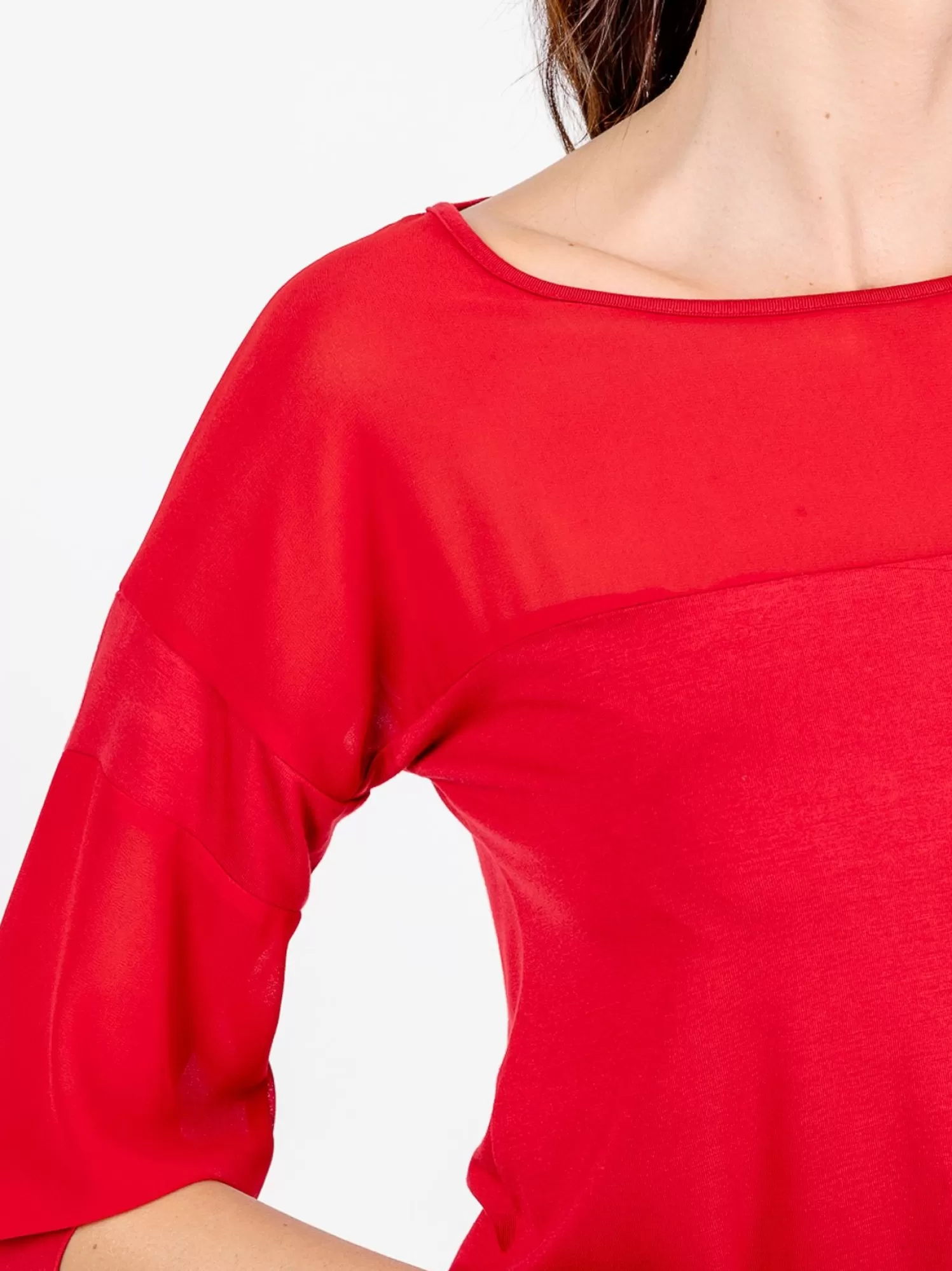 T-Shirt Con Dettagli Chiffon | Martino Midali Clearance